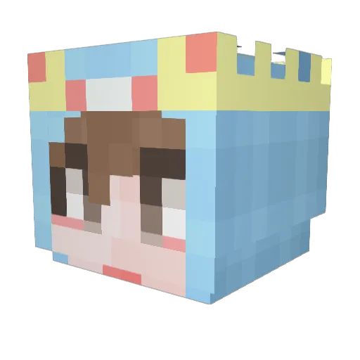 SquidSquid12 Minecraft avatar head, 3D render