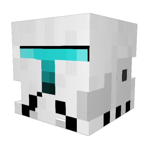 SquidTrap Minecraft avatar head, 3D render