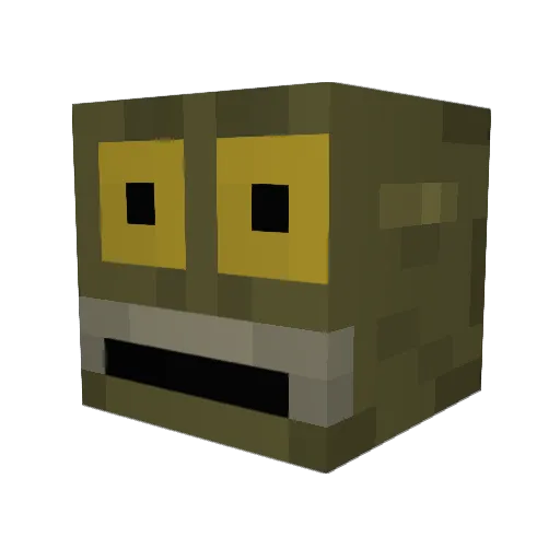 Squid_Gonta Minecraft avatar head, 3D render