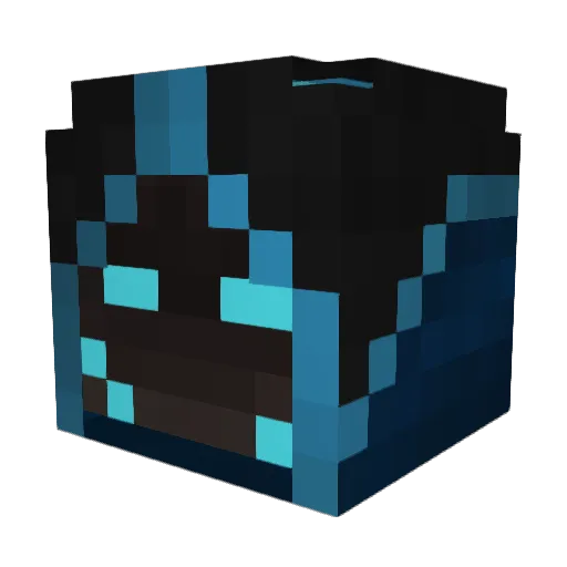 Squid_Hunter12 Minecraft avatar head, 3D render