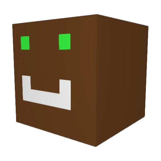 Squid_ward01 Minecraft avatar head, 3D render