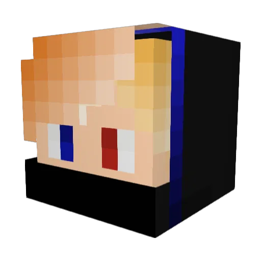 Squidbillies23 Minecraft avatar head, 3D render
