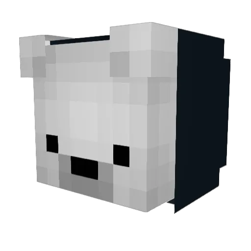 Squidd16 Minecraft avatar head, 3D render