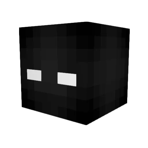 SquiddlesMcT Minecraft avatar head, 3D render
