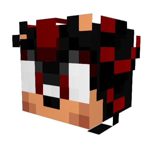Squiddy067 Minecraft avatar head, 3D render
