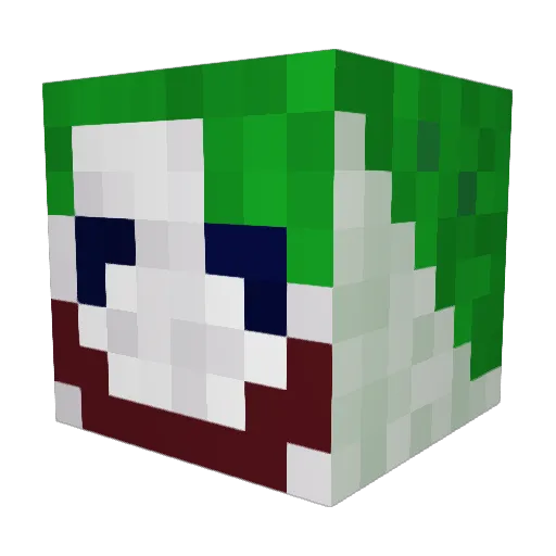 SquiddyMC Minecraft avatar head, 3D render