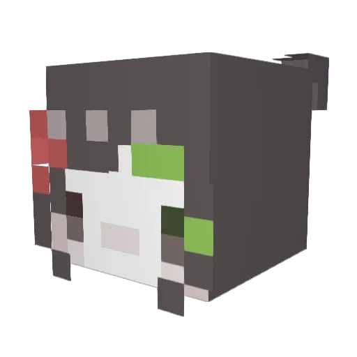 SquideddHD Minecraft avatar head, 3D render