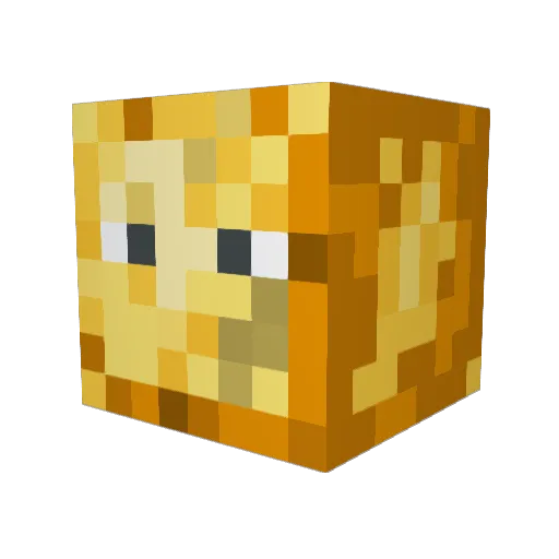 Squidelius_Qua Minecraft avatar head, 3D render