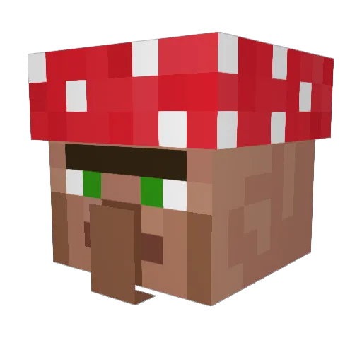 Squidemon Minecraft avatar head, 3D render