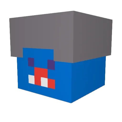 Squider1 Minecraft avatar head, 3D render