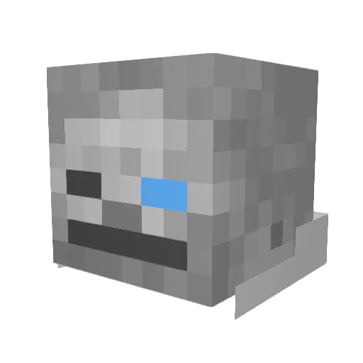 Squidly2174 Minecraft avatar head, 3D render