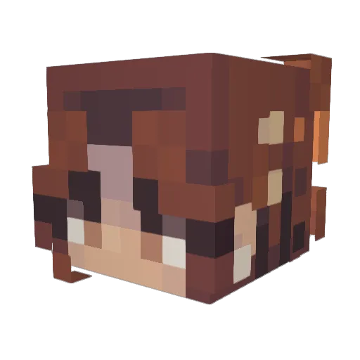 Squidly_Queen Minecraft avatar head, 3D render