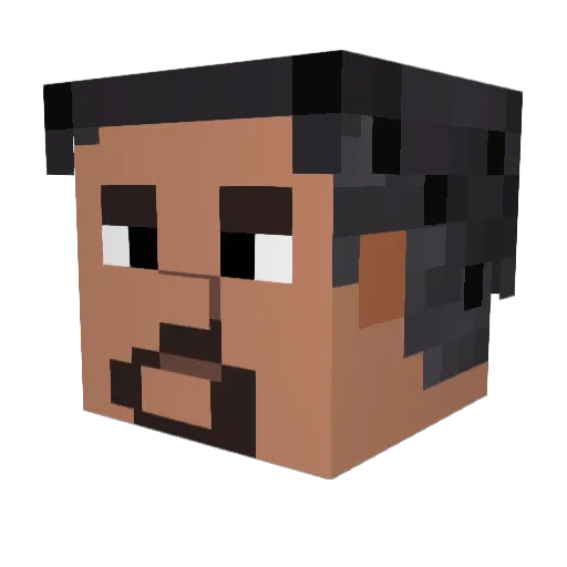 SquidsSeeGhosts Minecraft avatar head, 3D render