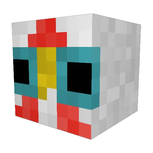Squidster413 Minecraft avatar head, 3D render