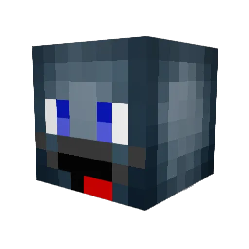 Squidward007 Minecraft avatar head, 3D render