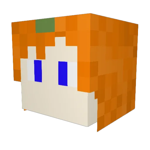 Squidward499 Minecraft avatar head, 3D render