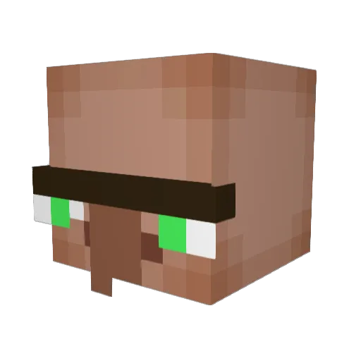 SquidwarsKrab Minecraft avatar head, 3D render