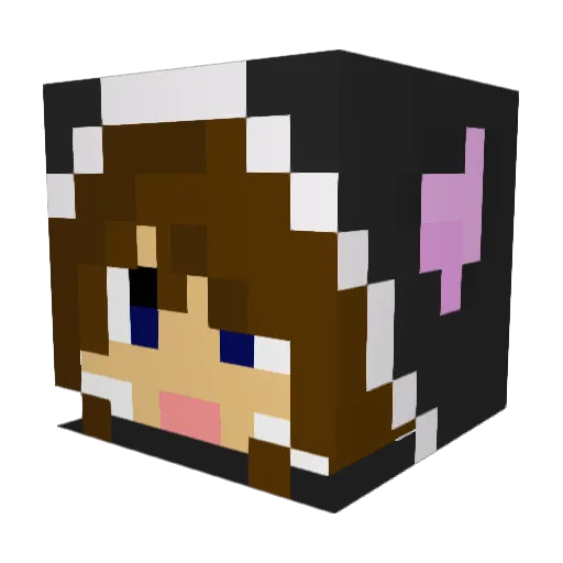 SquidxVicious Minecraft avatar head, 3D render