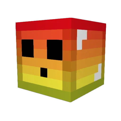 Squidybus33 Minecraft avatar head, 3D render