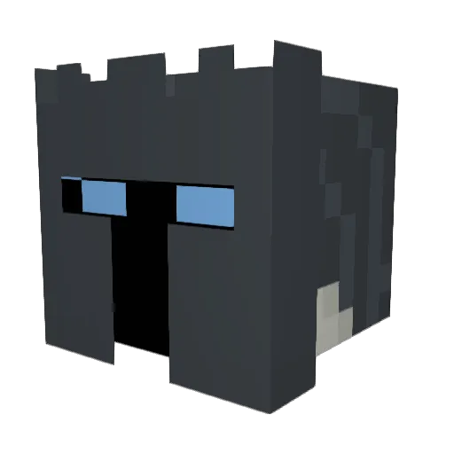 Squifferr Minecraft avatar head, 3D render
