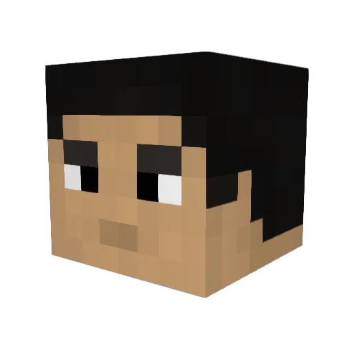 Squig_Seeker Minecraft avatar head, 3D render