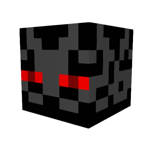 SquigglySword Minecraft avatar head, 3D render