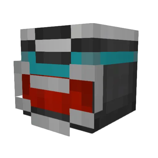 Squiggly_mark Minecraft avatar head, 3D render