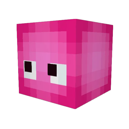 Squigp Minecraft avatar head, 3D render