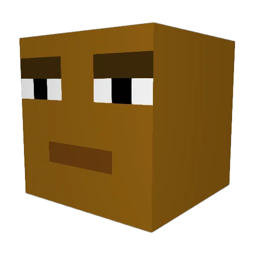 Squigy_SOSEG Minecraft avatar head, 3D render