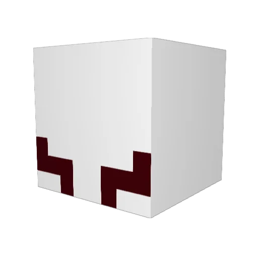 Squiishay Minecraft avatar head, 3D render