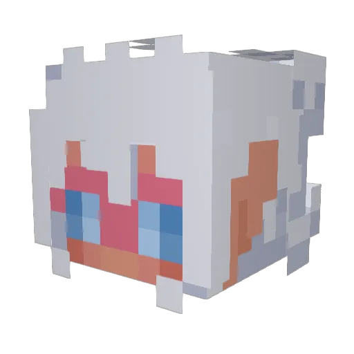 Squilfie Minecraft avatar head, 3D render