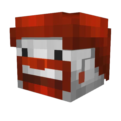SquillFish Minecraft avatar head, 3D render