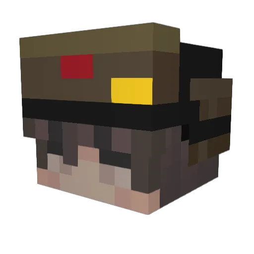 SquilliamB Minecraft avatar head, 3D render