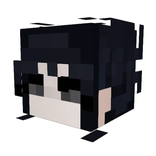 SquimpCat Minecraft avatar head, 3D render