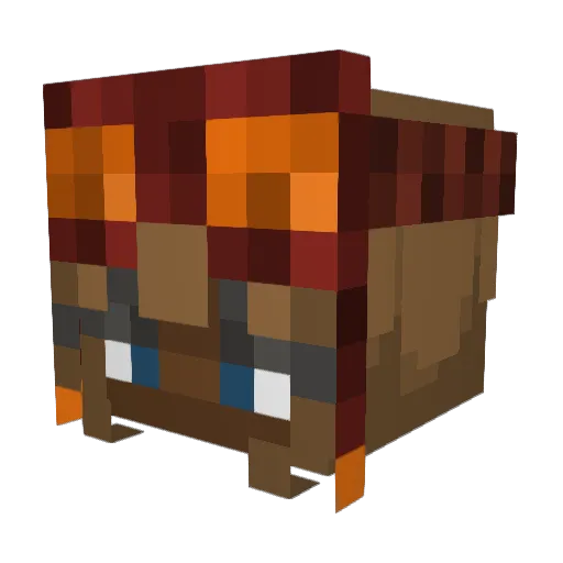 Squinky203 Minecraft avatar head, 3D render