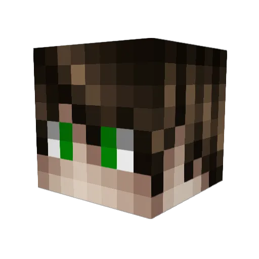 SquipHD Minecraft avatar head, 3D render