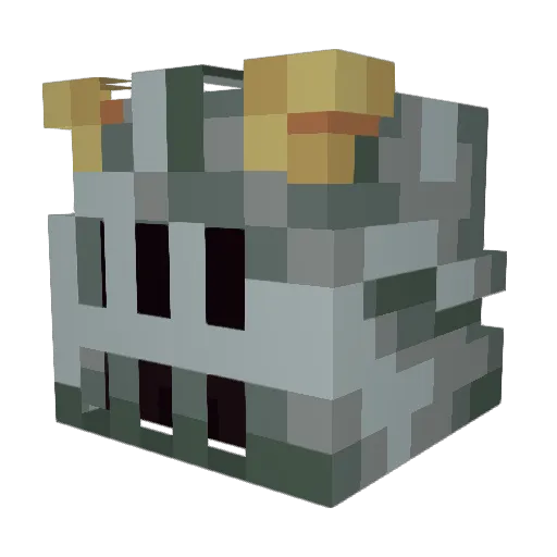 Squirelzz Minecraft avatar head, 3D render