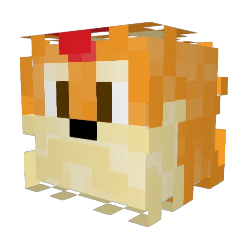 Squirlex96 Minecraft avatar head, 3D render