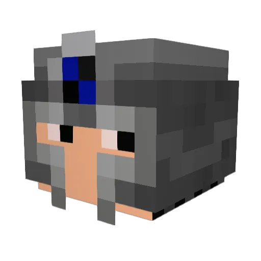 Squirley_Guy Minecraft avatar head, 3D render