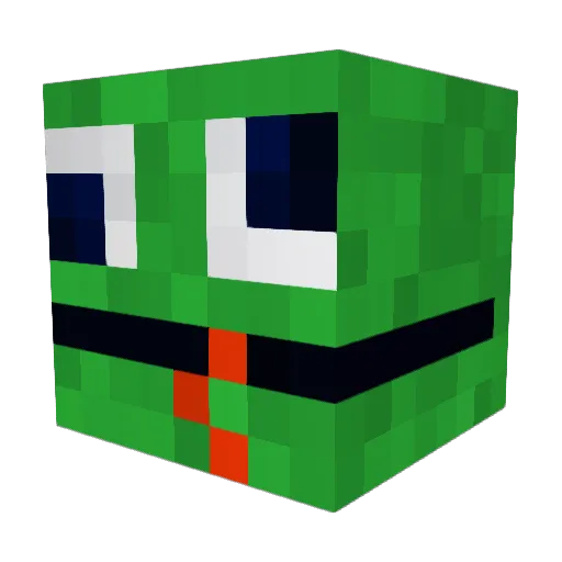 Squirrel8514 Minecraft avatar head, 3D render