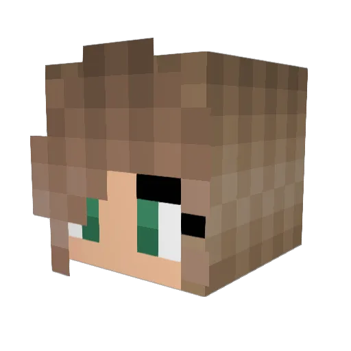 SquirrelSneaky05 Minecraft avatar head, 3D render