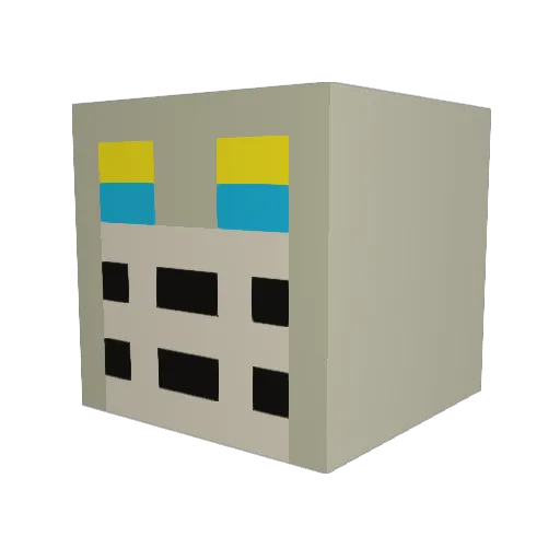 Squirrel_Grylls Minecraft avatar head, 3D render