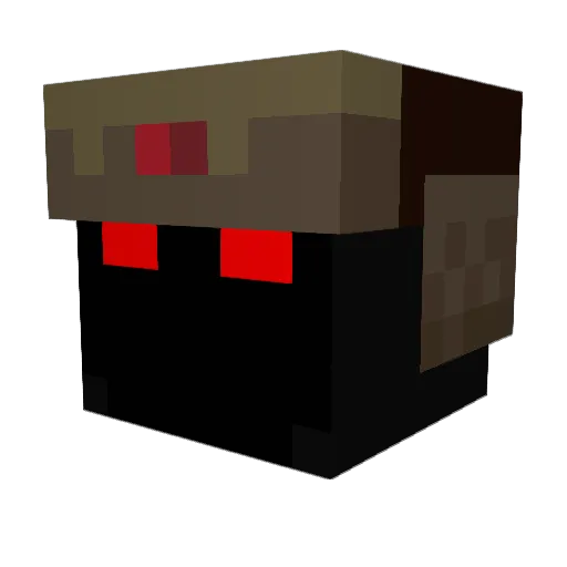 Squirreltwo Minecraft avatar head, 3D render