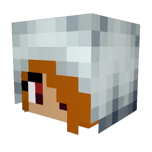Squirrle26 Minecraft avatar head, 3D render