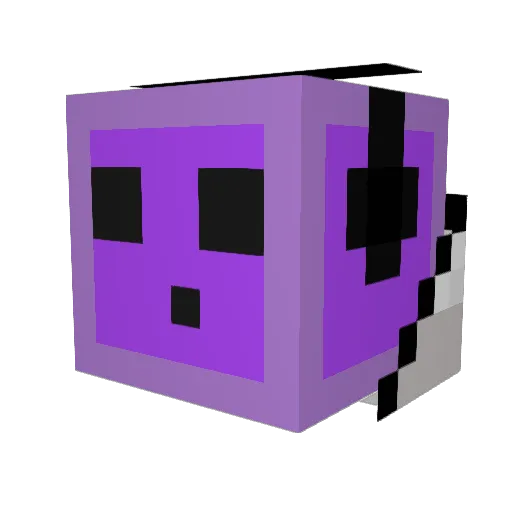 SquirtL Minecraft avatar head, 3D render