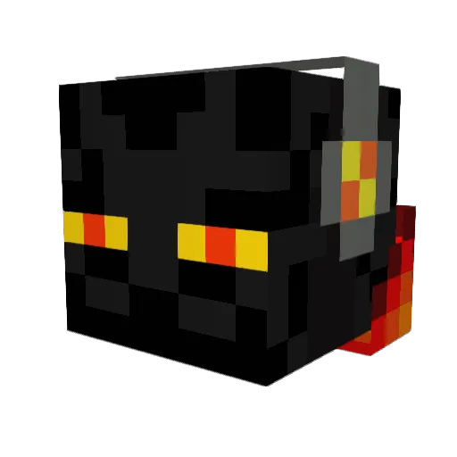 SquirtW Minecraft avatar head, 3D render