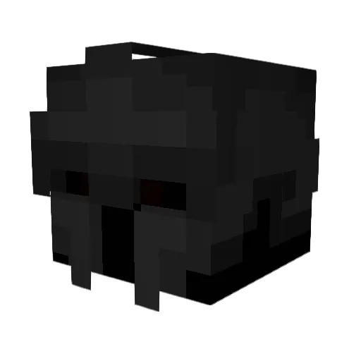 Squirten Minecraft avatar head, 3D render