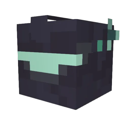 Squirtlereal Minecraft avatar head, 3D render