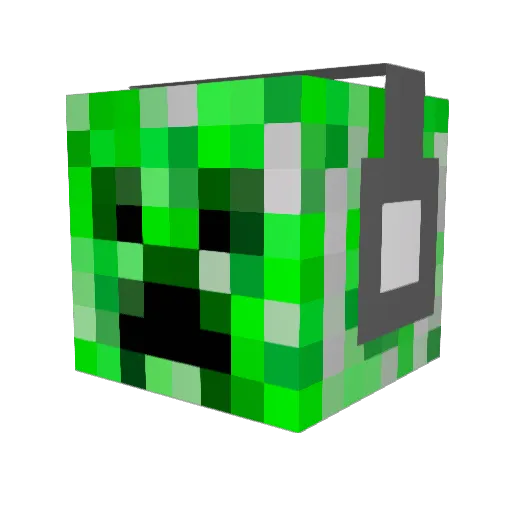 Squirtman23 Minecraft avatar head, 3D render