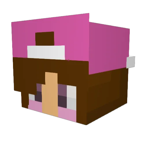 SquishUnicorn Minecraft avatar head, 3D render